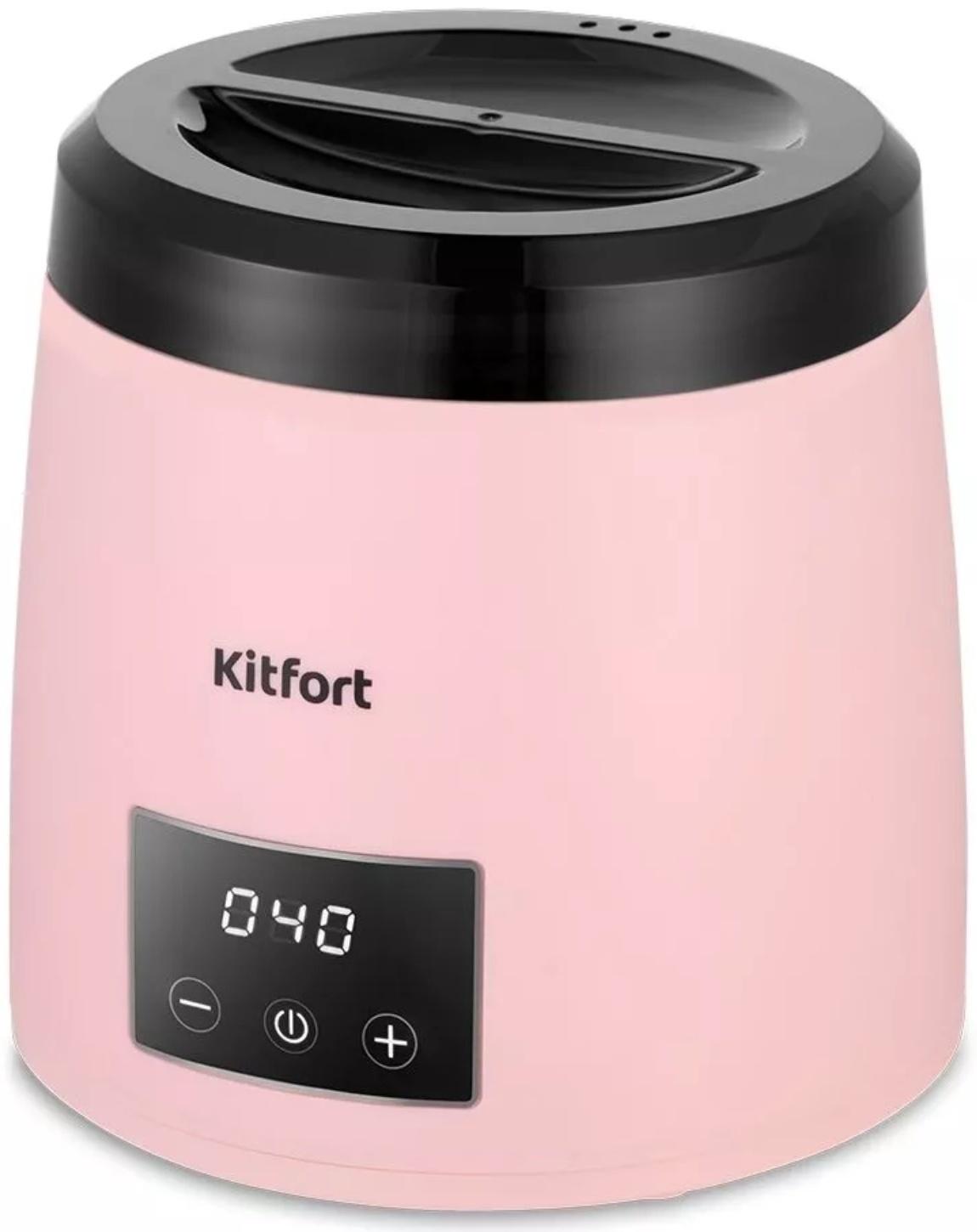 Воскоплав Kitfort КТ-3150, баночный, 100 Вт, 400 мл, розовый