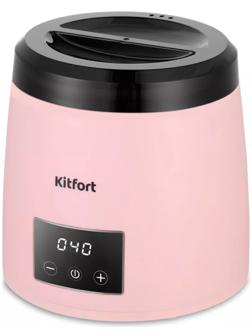 Воскоплав Kitfort КТ-3150, баночный, 100 Вт, 400 мл, розовый