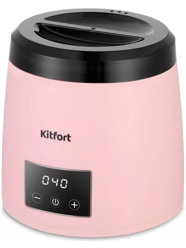 Воскоплав Kitfort КТ-3150, баночный, 100 Вт, 400 мл, розовый