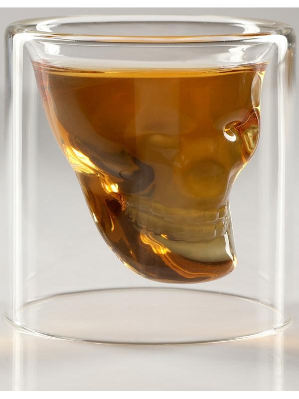 Мини-Бар Череп, на подставке, на 2 персоны, штоф - 850 мл, бокалы - 80 мл