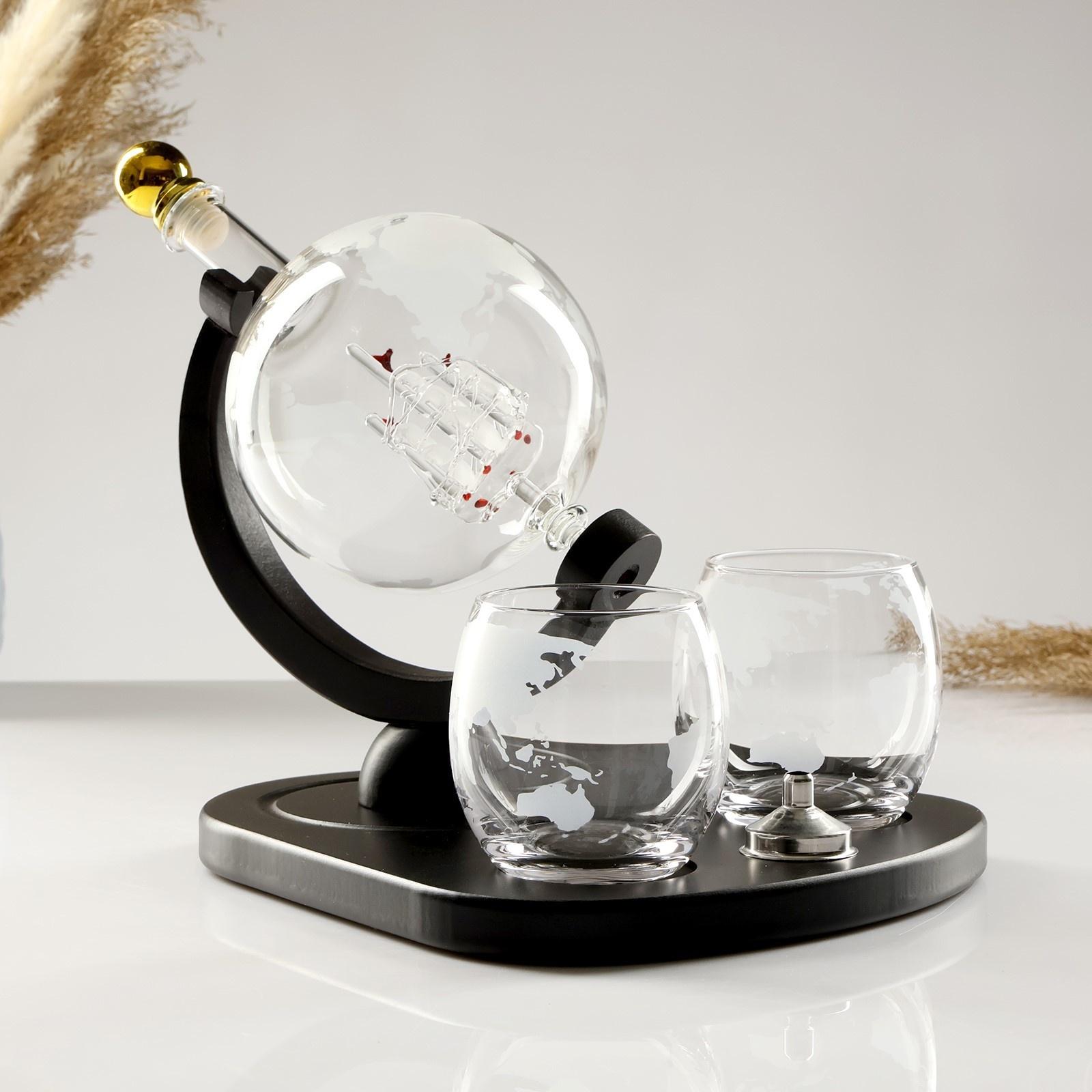 Мини-Бар Путешествия, на подставке, на 2 персоны, штоф - 930 мл, бокалы - 330 мл