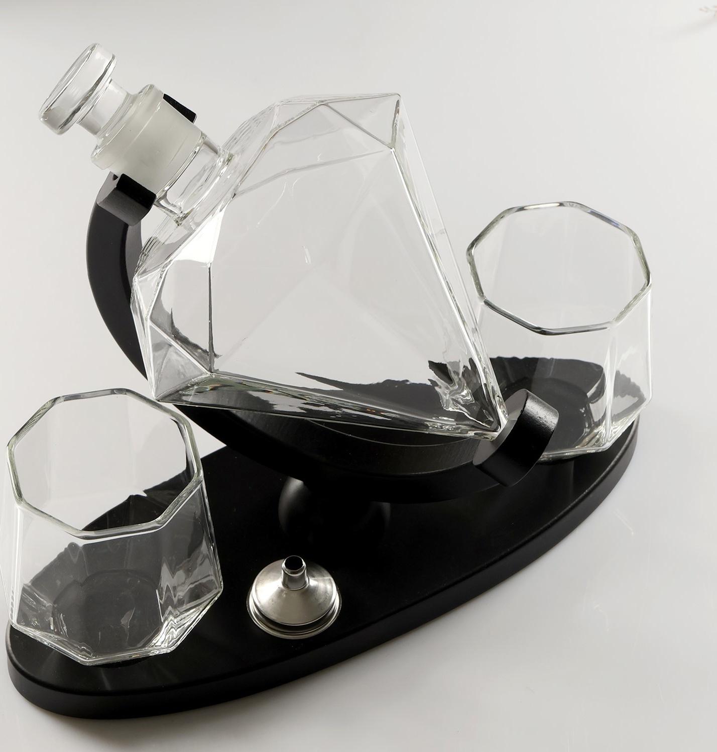 Мини-Бар Рубин, на подставке, на 2 персоны, штоф - 850 мл, бокалы - 300 мл