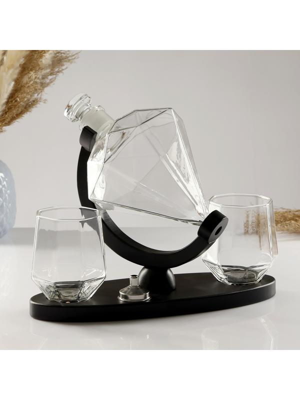 Мини-Бар Рубин, на подставке, на 2 персоны, штоф - 850 мл, бокалы - 300 мл