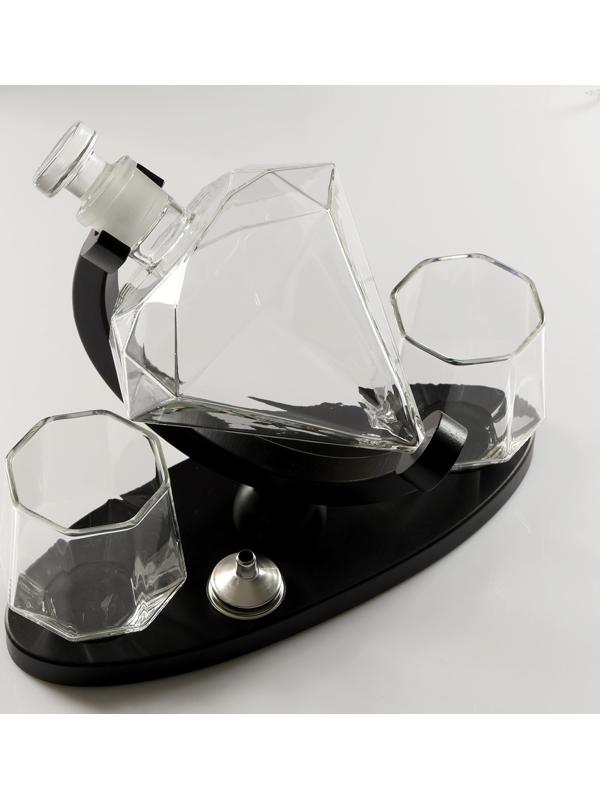 Мини-Бар Рубин, на подставке, на 2 персоны, штоф - 850 мл, бокалы - 300 мл