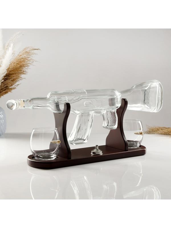 Мини-Бар Автомат, на подставке, на 2 персоны, штоф - 800 мл, бокалы 330 мл