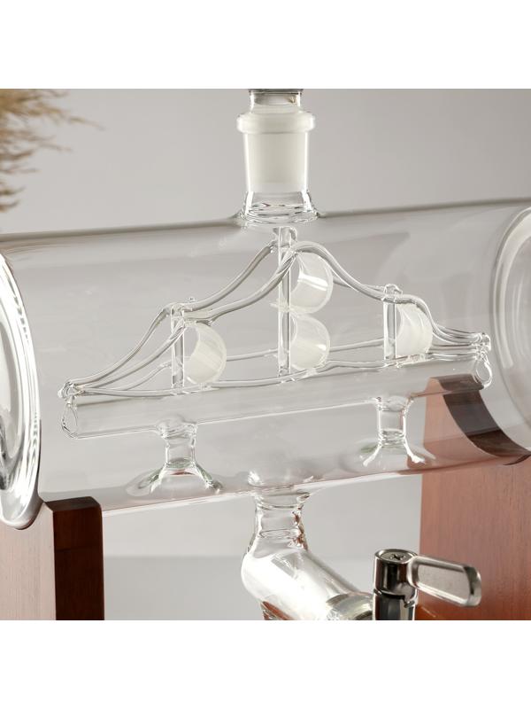 Мини-Бар Бочка, на подставке, на 2 персоны, штоф - 1300 мл, 330 мл