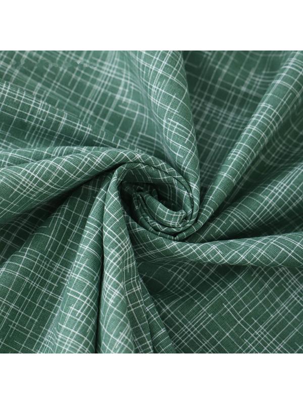 Простыня на резинке Атра 160х200х20, Контур зел бязь 120г/м, хл100%