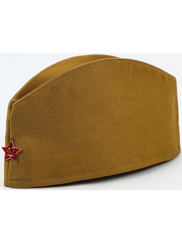 Карнавальный набор «Отважный солдат»: футболка рост 104 см, пилотка р. 54–56