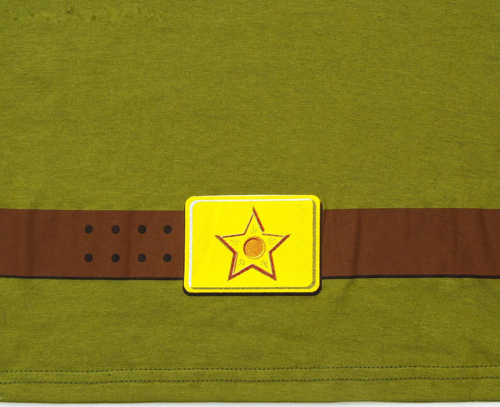 Карнавальный набор «Отважный солдат»: футболка рост 110 см, пилотка р. 54–56