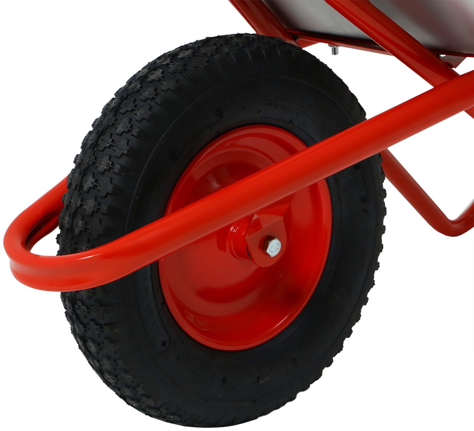 Тачка строительная  110л/200кг усил 1 пневмокол 4.00-8 оц кузов 0,8 мм