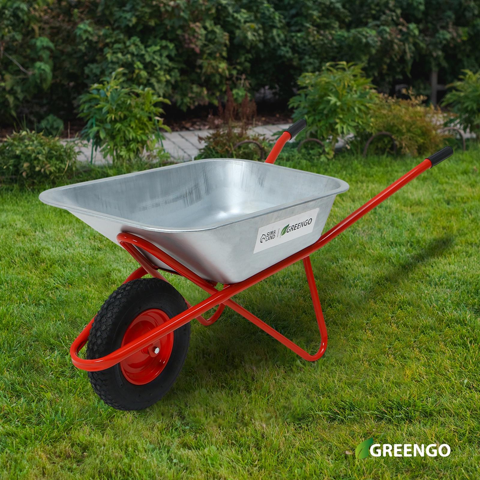 Тачка строительная  110л/200кг усил 1 пневмокол 4.00-8 оц кузов 0,8 мм