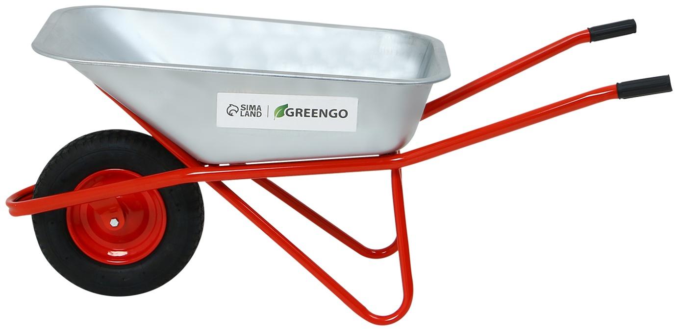 Тачка строительная  110л/200кг усил 1 пневмокол 4.00-8 оц кузов 0,8 мм