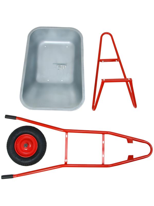 Тачка строительная  110л/200кг усил 1 пневмокол 4.00-8 оц кузов 0,8 мм