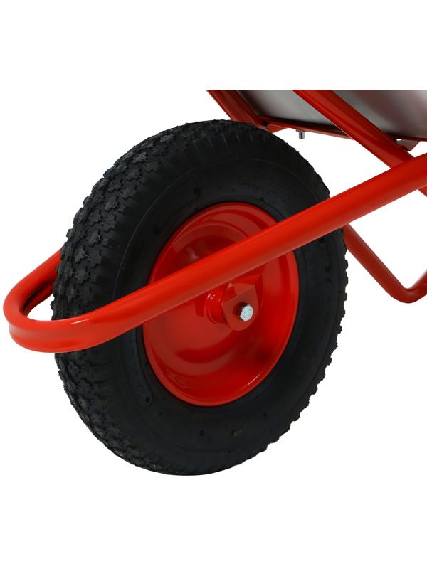 Тачка строительная  110л/200кг усил 1 пневмокол 4.00-8 оц кузов 0,8 мм