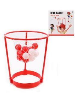 Набор для игры в баскетбол, корзина, фиксатор на голову, мячи 20 шт., коробка