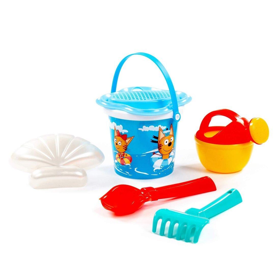 Набор для песка 2 Три кота и море приключений (6 предметов), в ассорт.