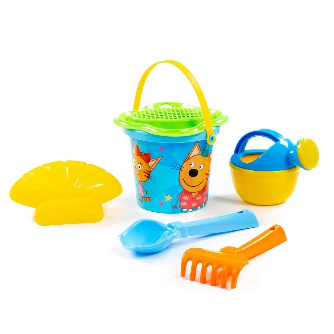 Набор для песка 2 Три кота и море приключений (6 предметов), в ассорт.
