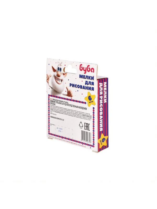 Мелки для рисования цветные Буба 6 шт