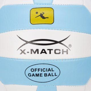 Мяч волейбольный X-Match 2 слоя, ПВХ, машин. сшив., резин. камера