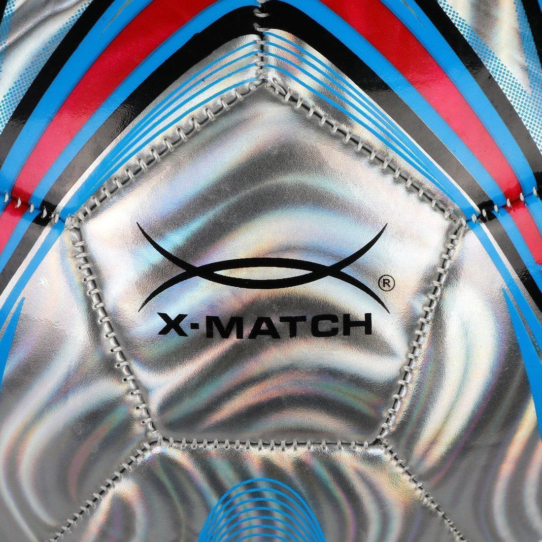 Мяч футбольный X-Match, 1 слой PVC, металлик