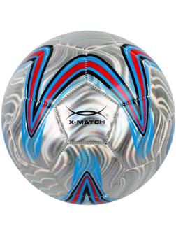 Мяч футбольный X-Match, 1 слой PVC, металлик