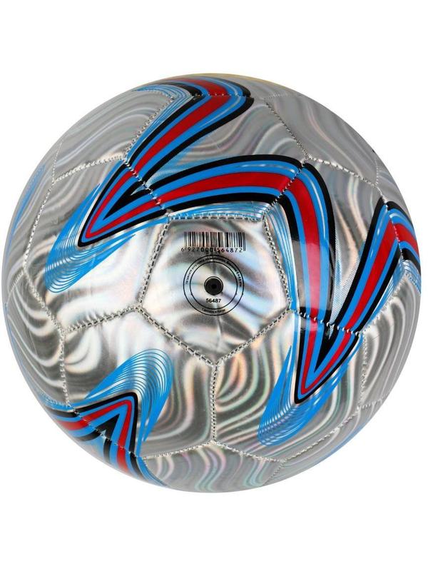 Мяч футбольный X-Match, 1 слой PVC, металлик