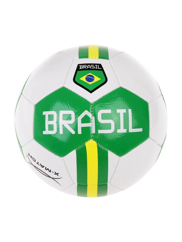 Мяч футбольный X-Match Бразилия, 1 слой PVC 1,6 мм. 300 г., размер 5