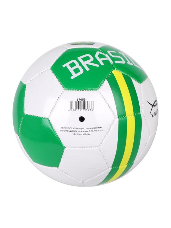 Мяч футбольный X-Match Бразилия, 1 слой PVC 1,6 мм. 300 г., размер 5