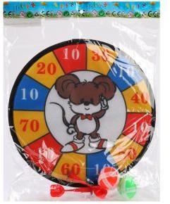 Дартс с липучкой Мышонок 25 см, 4 снаряда