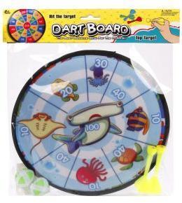 Дартс детский Океан; 28 см, дротики на липучке 2шт., шарики 2шт.
