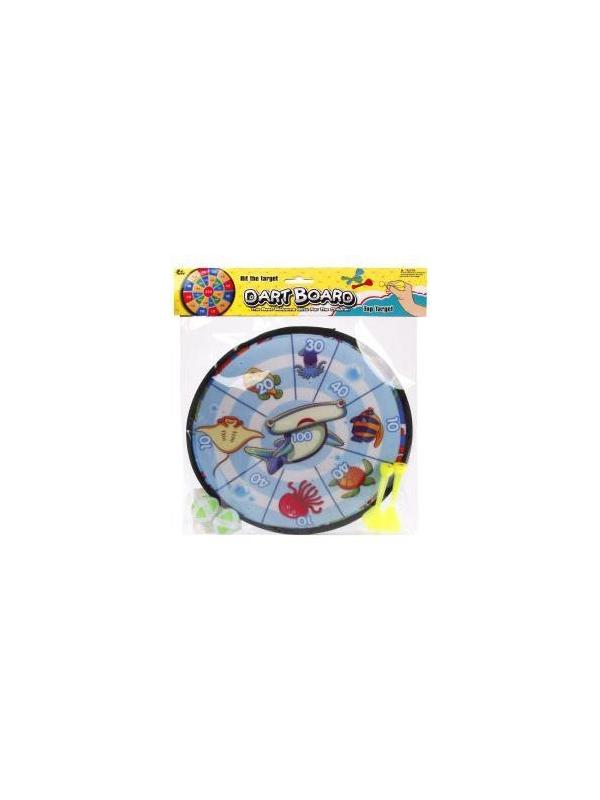 Дартс детский Океан; 28 см, дротики на липучке 2шт., шарики 2шт.