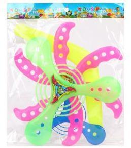 Набор бумерангов 4 шт.: фрисби фигурная 1 шт. + бумеранги 3 шт., в ассорт.,
пакет