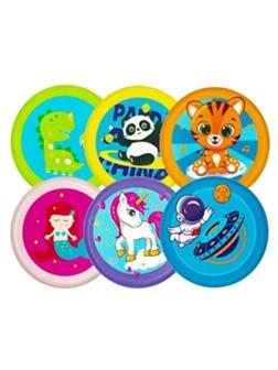 Тарелка мягкая летающая с рисунком Друзья 200 мм., 200 г., в ассорт.