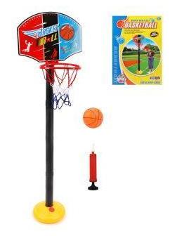 Набор напольный баскетбол, стойка высота 118 см, щит 34,5*25 см, мяч, насос,
коробка