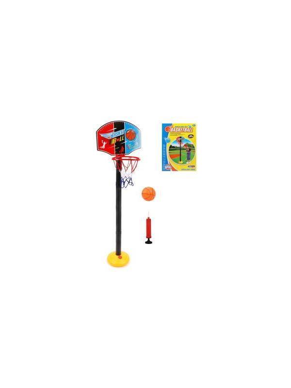 Набор напольный баскетбол, стойка высота 118 см, щит 34,5*25 см, мяч, насос,
коробка