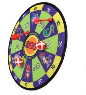 Дартс детский Мульт. Звери; дротики на липучке 2 шт., шарики 2 шт., пакет