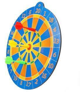 Дартс магнитный, двухстороний 25 см, дротики 3 шт., блистер, в ассорт.