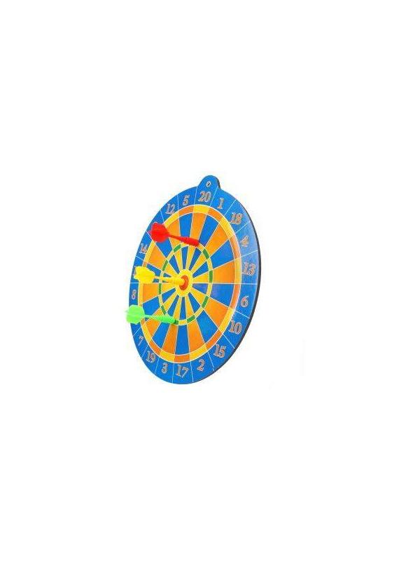 Дартс магнитный, двухстороний 25 см, дротики 3 шт., блистер, в ассорт.