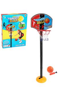 Набор напольный баскетбол, стойка высота 115 см, щит, мяч, насос, коробка
