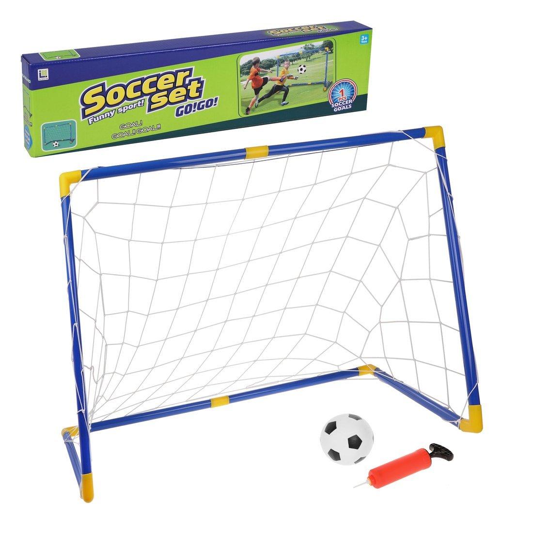 Набор Футболиста. 91*61*48 см. , комплектация: мяч, насос, ворота(17 деталей)