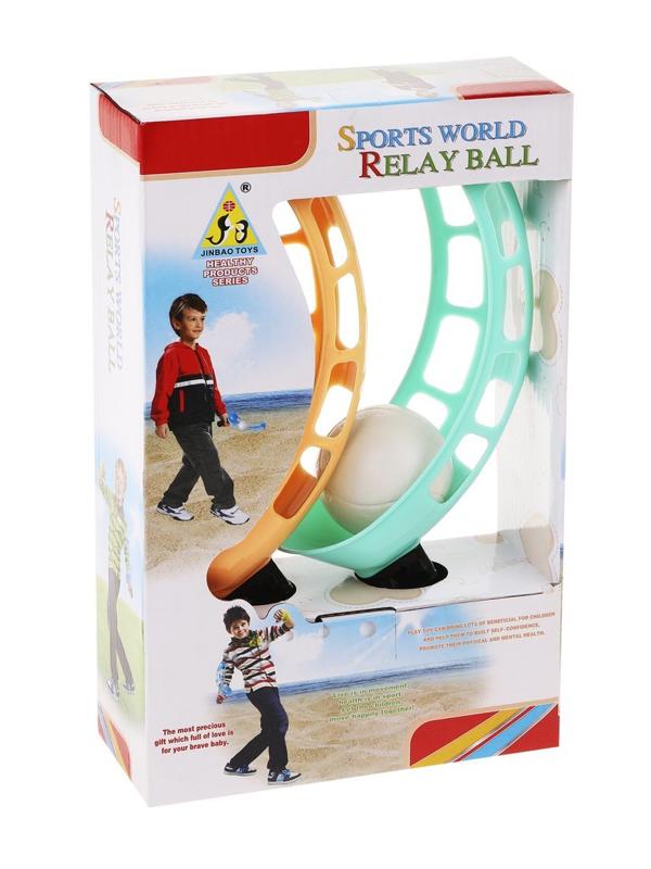 Подвижная игра поймай мячик: ловушка 2 шт., мяч 5,5 см. 1 шт., в коробке