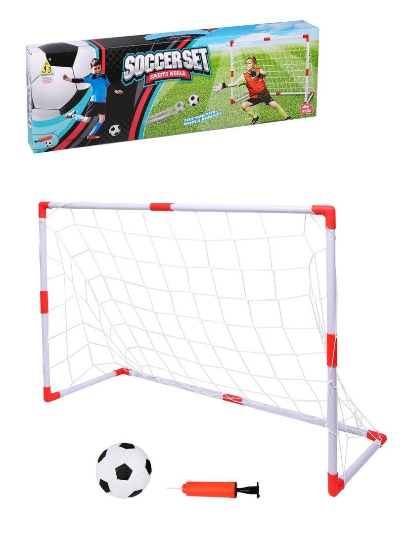 Набор Футболиста, ворота (23 детали.), мяч 16 см., насос с иглой, сетка