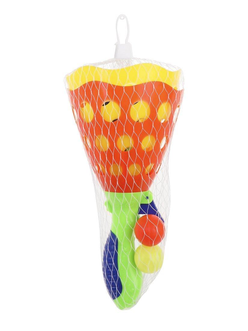 Игра СТРЕЛЯЙ МЯЧАМИ!, в компл.; ловушка 2 шт., шарики 2 шт.. уп. сетка