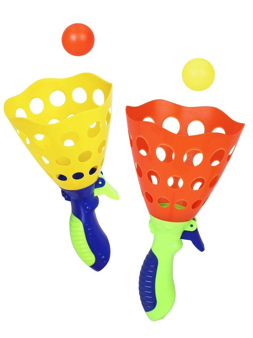 Игра СТРЕЛЯЙ МЯЧАМИ!, в компл.; ловушка 2 шт., шарики 2 шт.. уп. сетка