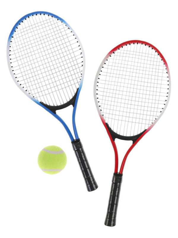 Ракетки для бол. тенниса Х-Math, ракетки 2 шт. (красная+ синяя), мяч 1 шт.,
чехол