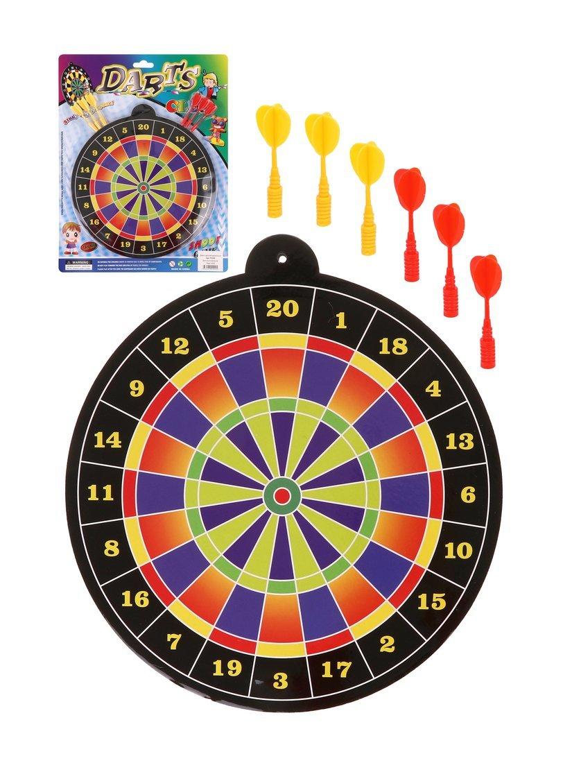 Игра комнатная: Дартс детский магнитный 29 см., дротики 6 шт., блистер