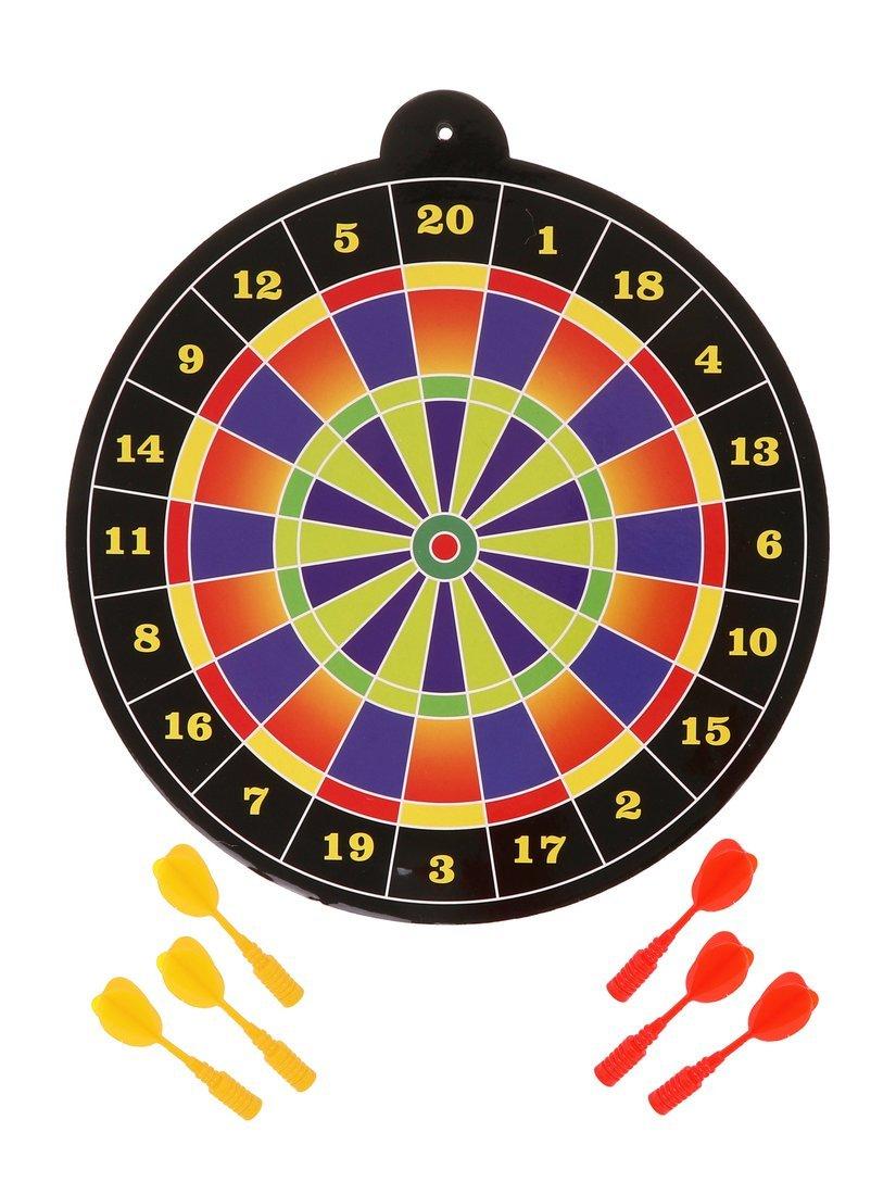 Игра комнатная: Дартс детский магнитный 29 см., дротики 6 шт., блистер