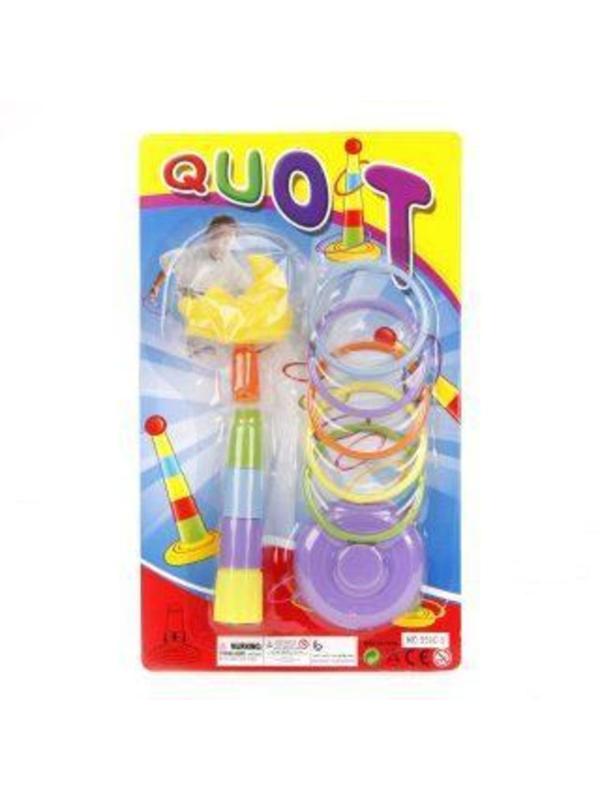 Игра напольная детский кольцеброс Крокодильчик: подставака мишени, сегменты
мишени 5 шт., кольца 5 шт., блистер