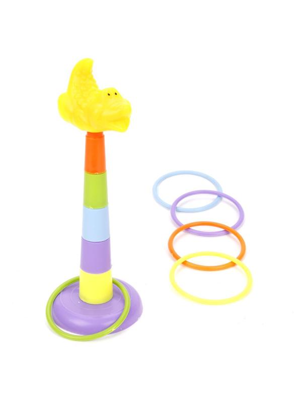Игра напольная детский кольцеброс Крокодильчик: подставака мишени, сегменты
мишени 5 шт., кольца 5 шт., блистер