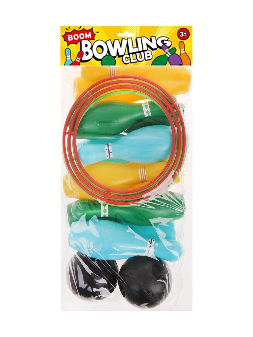 Игра напольная: набор кольцеброс и кегли; кегли 12 шт., шары 2 шт., кольца 2
шт., пакет